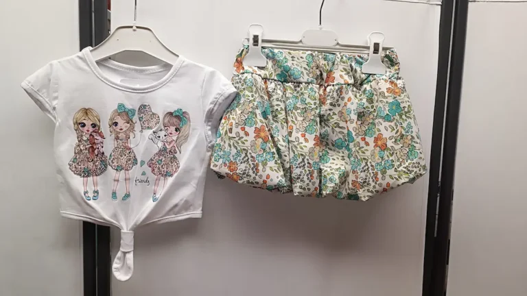 conjunto nina flores falda