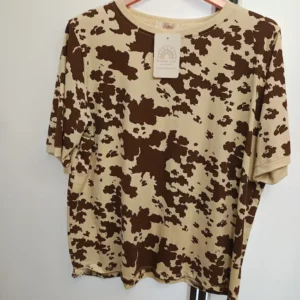 camiseta print vaca
