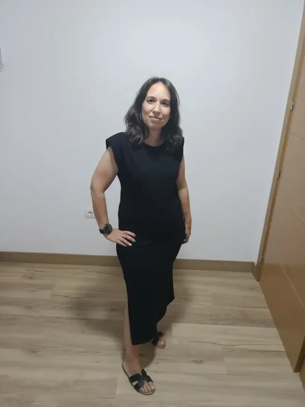 vestido hombreras