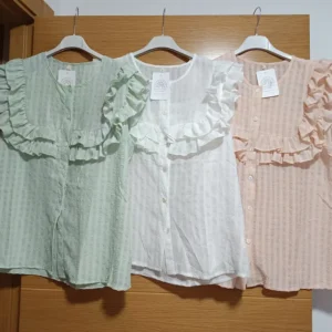 blusa volante lisa
