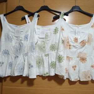 top flor bordado