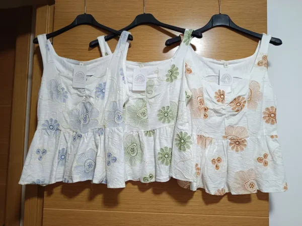 top flor bordado