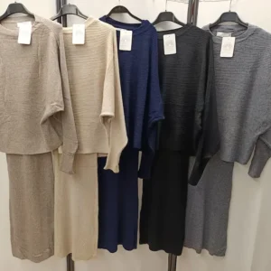 vestido jersey punto