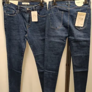 vaquero pitillo doble raya